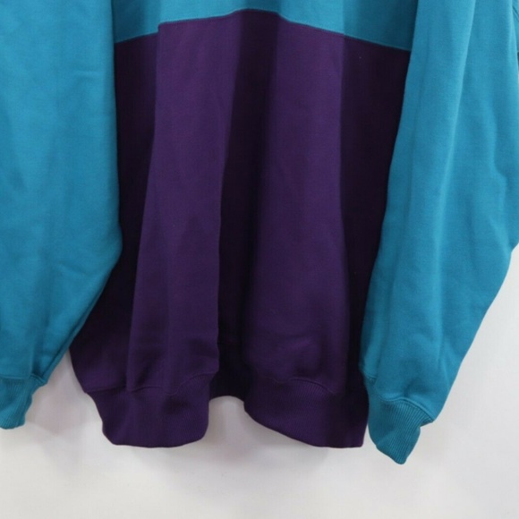 Cheetah | Sweaters | New Vintage Color Block Henley Sweater Teal 2xl ...